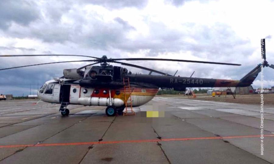 Несчастный случай в Ненецком округе: при падении с вертолёта МИ-8 погиб мужчина