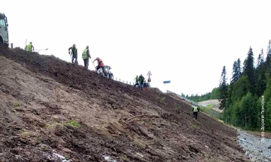 В Онежском районе - вновь провал на трассе