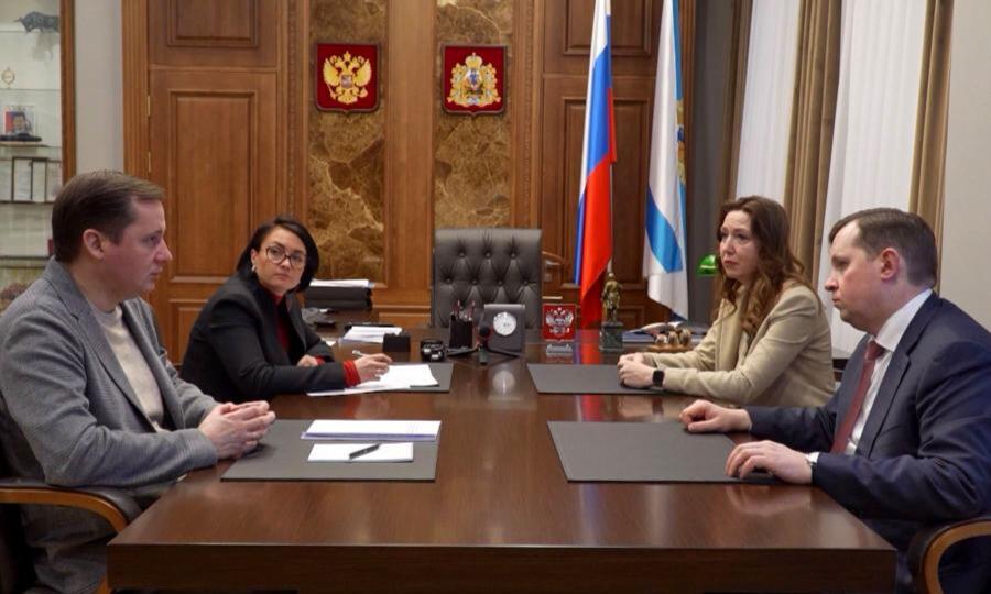 Будущее сотрудничество обсудили губернатор Архангельской области и ректор Гнесинки