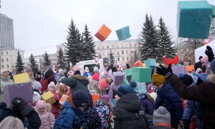 В Архангельске впервые провели зимний семейный пикник