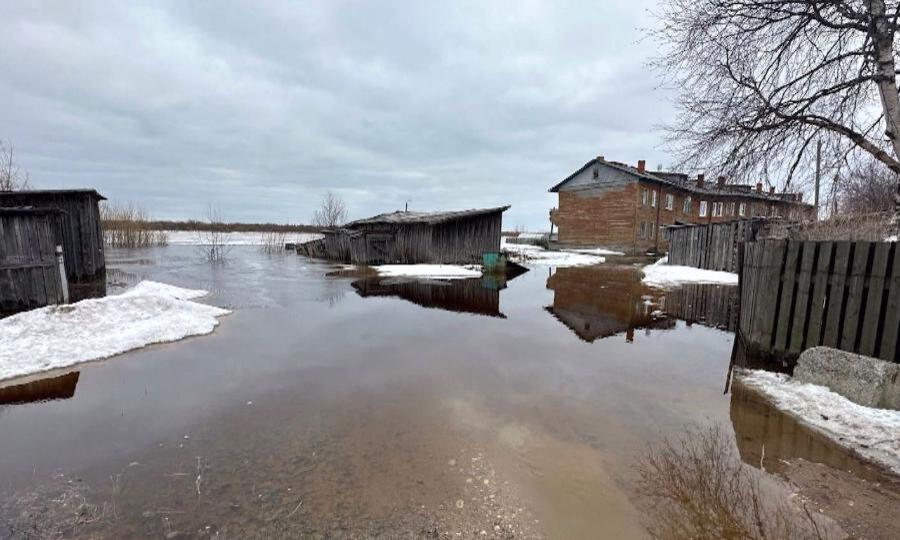 В нескольких населенных пунктах Архангельской области сегодня вновь зафиксированы подтопления