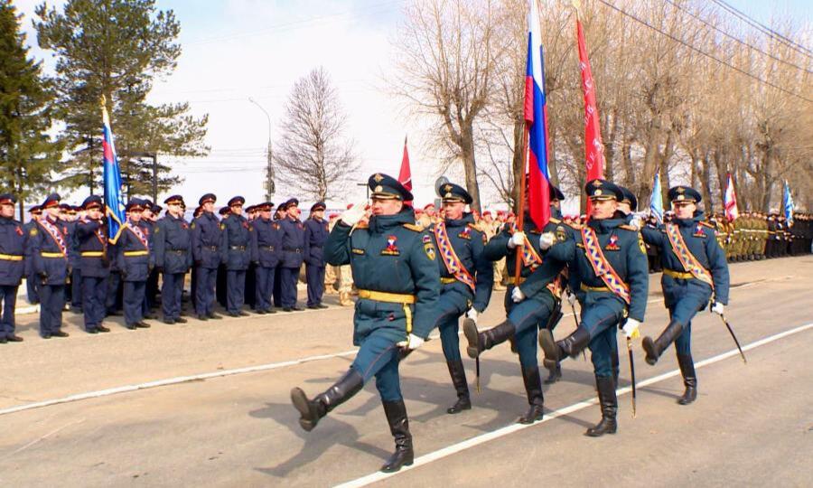 В Архангельске сегодня прошла генеральная репетиция парада ко Дню Победы