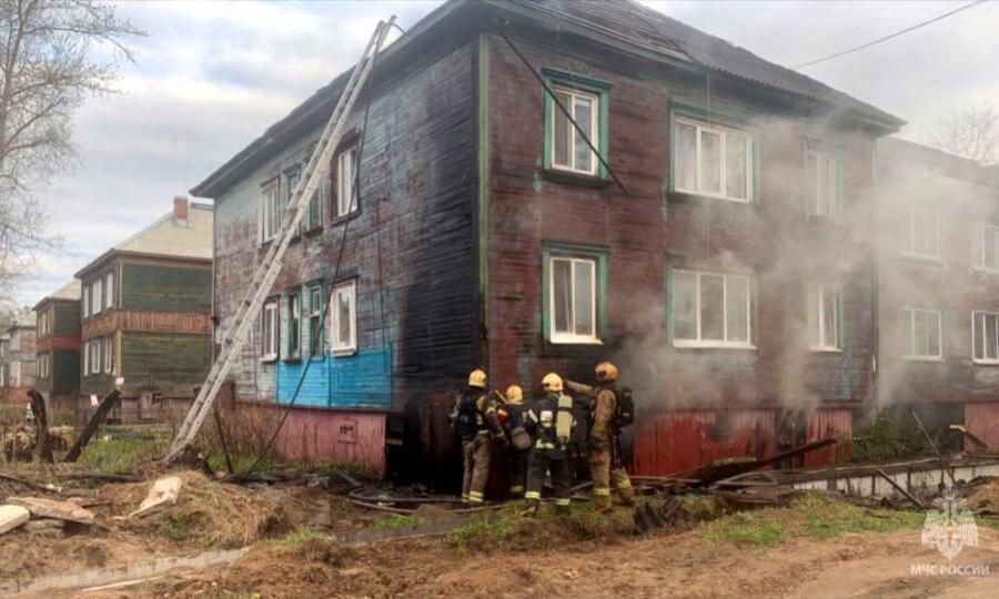 Два крупных пожара произошли в минувшие выходные в Архангельске и Приморском округе