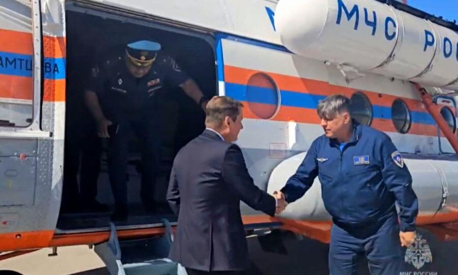 Арктический вертолёт совершил первый тренировочный полёт в Архангельске